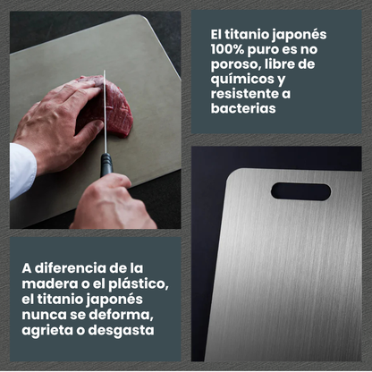 Tabla de Corte de Titanio 100% Puro