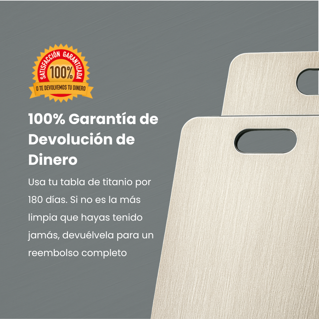 Tabla de Corte de Titanio 100% Puro