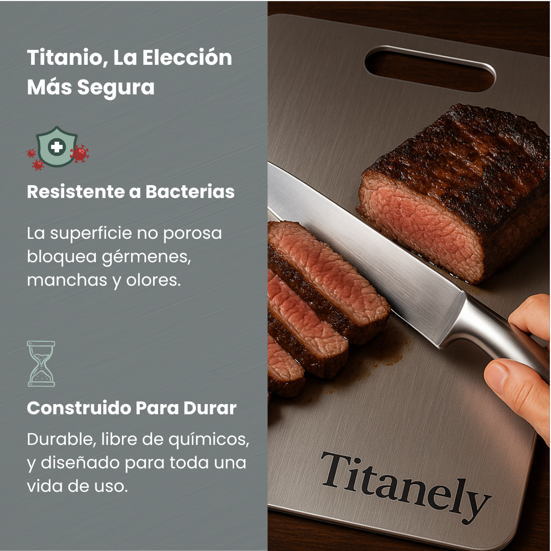 Tabla de Corte de Titanio 100% Puro