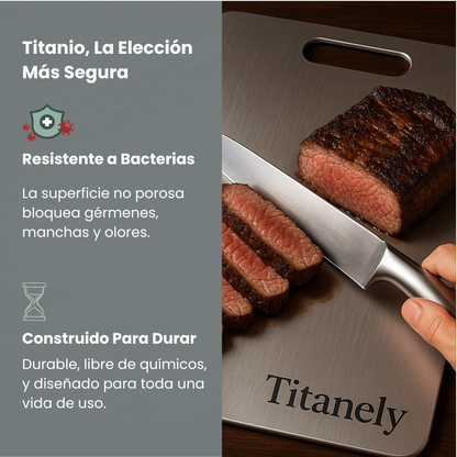 Tabla de Corte de Titanio 100% Puro
